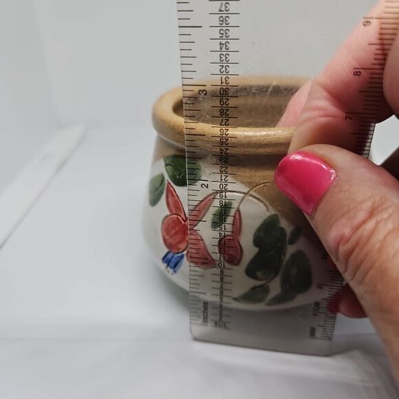 Jinxy O'Neill Pottery Ireland 1987 Creamer‎ Sugar & Creamer Floral Vase Signed - Picture 12 of 12